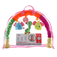 Дуга игровая музыкальная на кроватку, коляску «Слоники», 42-68 см, музыкальная, погремушки, 3 игрушки, цвета МИКС, Крошка Я Дуга игровая музыкальная на кроватку, коляску «Слоники», 42-68 см, музыкальная, погремушки, 3 игрушки, цвета МИКС, Крошка Я
