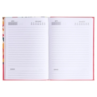 Ежедневник недатированный на сшивке А5 136 листов, интегральная обложка, глянцевая ламинация, Feel my vibe Ежедневник недатированный на сшивке А5 136 листов, интегральная обложка, глянцевая ламинация, Feel my vibe