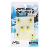 Мормышка Столбик лайм, чёрные полоски + куб золотой, вес 0.75 г Мормышка Столбик лайм, чёрные полоски + куб золотой, вес 0.75 г