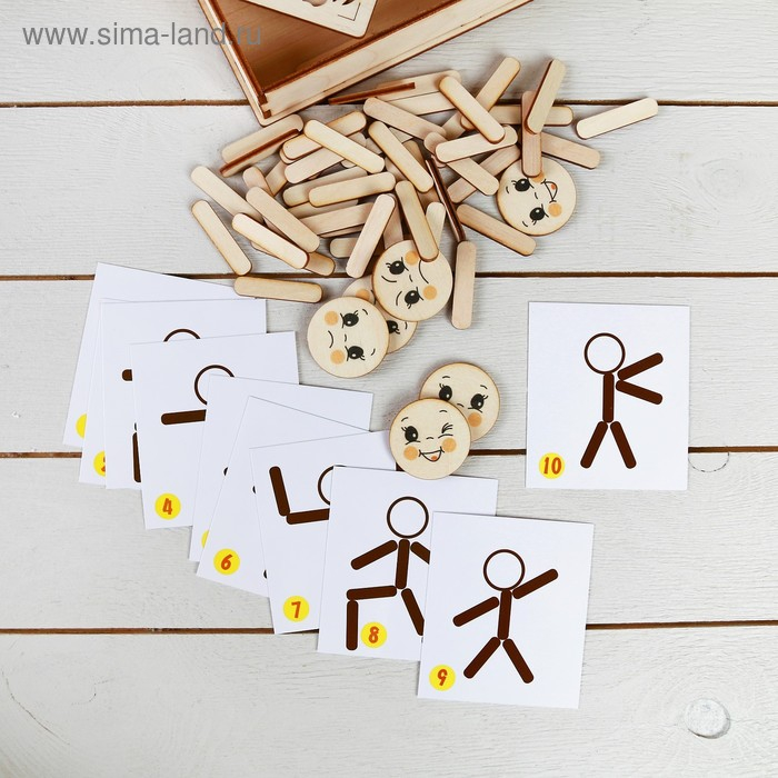 Мозаика из палочек &laquo;Человечки&raquo;