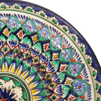 Ляган Риштанская Керамика "Узоры", 28 см, МИКС Ляган Риштанская Керамика "Узоры", 28 см, МИКС