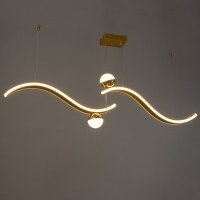 Люстра BayerLux "Волсен" LED 50Вт золото 100х100 см Люстра BayerLux "Волсен" LED 50Вт золото 100х100 см