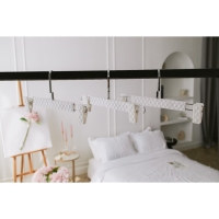 Вешалки для брюк и юбок LaDо́m Eliot, 29×15 см, 3 шт, с зажимами, цвет белый Вешалки для брюк и юбок LaDо́m Eliot, 29×15 см, 3 шт, с зажимами, цвет белый