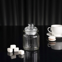 Банка стеклянная для сыпучих продуктов Доляна «Лада», 250 мл, 7,5×12 см Банка стеклянная для сыпучих продуктов Доляна «Лада», 250 мл, 7,5×12 см