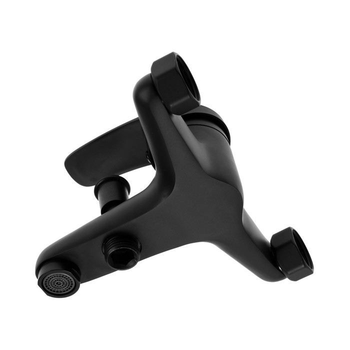 Смеситель для ванны ZEIN Z3838, однорычажный, душевой набор, лейка 5 режимов, черный Смеситель для ванны ZEIN Z3838, однорычажный, душевой набор, лейка 5 режимов, черный