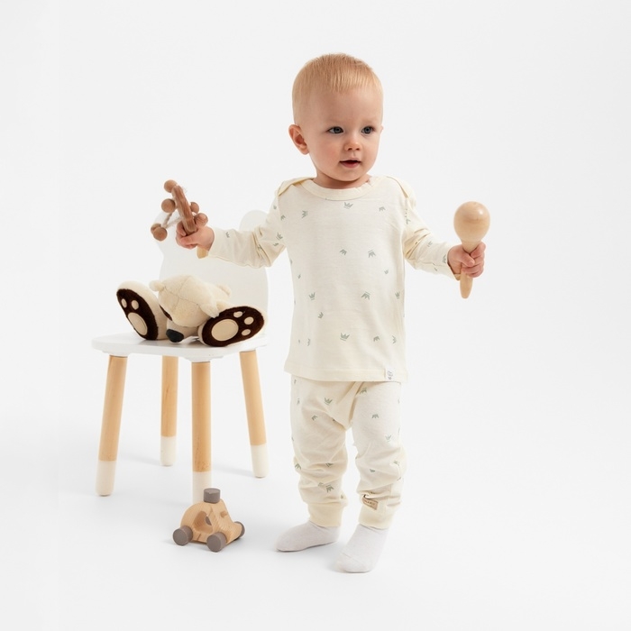 Лонгслив детский MINAKU, цвет молочный, рост 74-80 см Лонгслив детский MINAKU, цвет молочный, рост 74-80 см