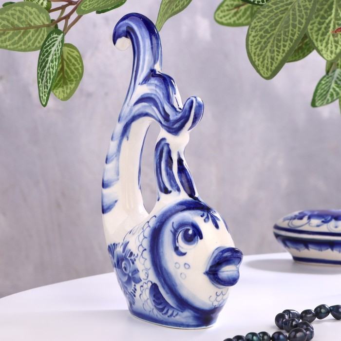 Сувенир &laquo;Рыбка - красавица&raquo;, гжель