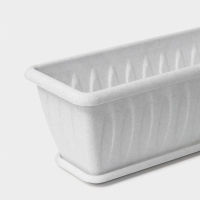 Ящик балконный для цветов «Фелиция», 40 см, цвет мраморный Ящик балконный для цветов «Фелиция», 40 см, цвет мраморный