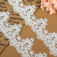 Кружево гипюровое, 55 мм × 6,8 ± 0,5 м, цвет белый Кружево гипюровое, 55 мм × 6,8 ± 0,5 м, цвет белый