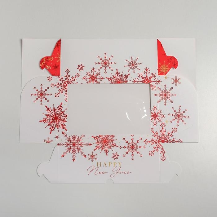 Коробка для капкейков &laquo;Let it snow&raquo;, 17 х 25 х 10см, Новый год