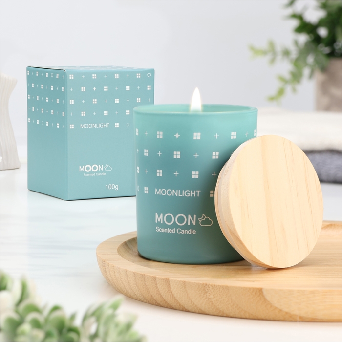 Свеча ароматическая в стакане Свеча ароматическая в стакане "Moon", аристократия, малая