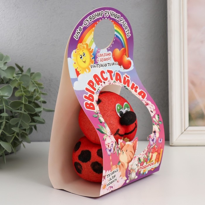 Растущий подарок травка Вырастайка  &laquo;Божья коровка"