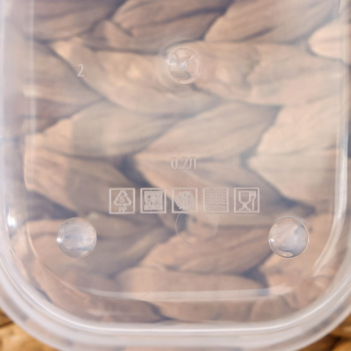 Набор пищевых контейнеров Доляна &laquo;Лимоны&raquo;, 3 шт: 150 мл, 500 мл, 1,2 л, прямоугольные