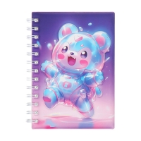 Записная книжка подарочная на гребне 80л,линия, цветной блок,обложка ПВХ 3D Мишка(17,6х13,5см) 105 Записная книжка подарочная на гребне 80л,линия, цветной блок,обложка ПВХ 3D Мишка(17,6х13,5см) 105