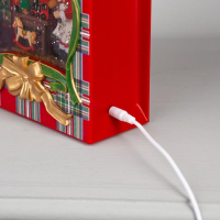 Светодиодная фигура «Пакет с Дедом Морозом» 15 × 23 × 7 см, пластик, батарейки ААх3 (не в комплекте), USB, свечение тёплое белое Светодиодная фигура «Пакет с Дедом Морозом» 15 × 23 × 7 см, пластик, батарейки ААх3 (не в комплекте), USB, свечение тёплое белое