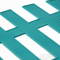 Ограждение декоративное, 35 × 210 см, 5 секций, пластик, бирюзовое, RENESSANS, Greengo Ограждение декоративное, 35 × 210 см, 5 секций, пластик, бирюзовое, RENESSANS, Greengo