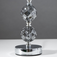 Лампа настольная 16715/1BR E27 40Вт хром/коричневый 22,5х22,5х36 см RISALUX