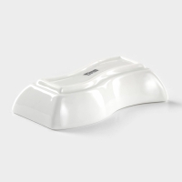 Блюдо фарфоровое Wilmax, 9,5&times;5,5 см, цвет белый