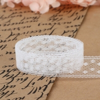 Кружево капроновое, 15 мм × 10 ± 1 м, цвет белый Кружево капроновое, 15 мм × 10 ± 1 м, цвет белый