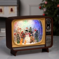 Фигура светодиодная &laquo;Новогодний огонек&raquo;, 21х12.1х17.1 см, музыка, батарейки ААх3 (не в комплекте), USB, свечение мульти