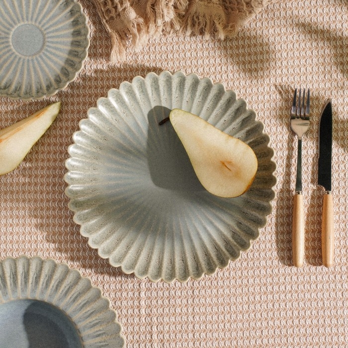 Блюдо для подачи SL Home &laquo;Эхо Крита&raquo;, d=20 см, цвет голубой