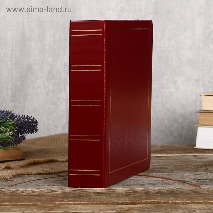 Фотоальбом Fotografia на 100 фото, 15x21 см "Классика" красный