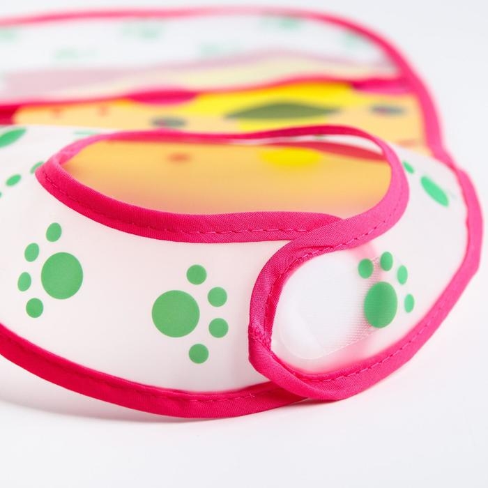 Нагрудник непромокаемый из клеёнки с карманом &laquo;Львёнок&raquo;, на липучке