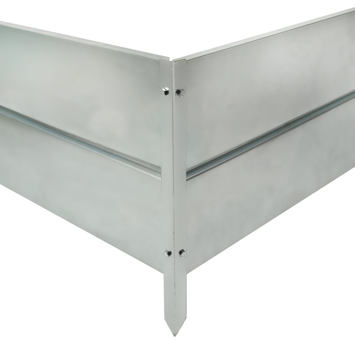 Грядка оцинкованная, Г-образная, угловая, 153 &times; 93 &times; 34 см, Greengo