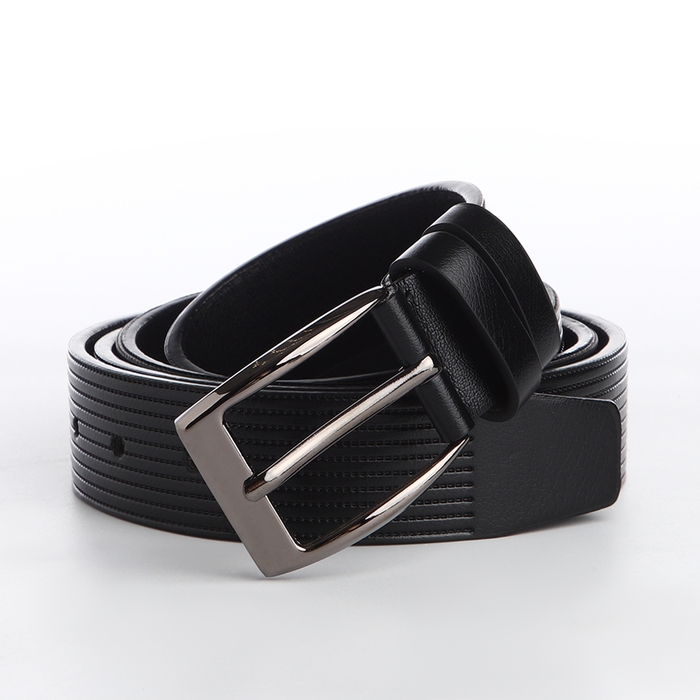 Ремень мужской «Великан», ширина 4 см, винт, пряжка металл, цвет чёрный Ремень мужской «Великан», ширина 4 см, винт, пряжка металл, цвет чёрный