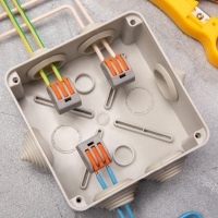 Строительно-монтажная клемма, СК-329, 32А, 0,08-2,5 мм2, 3 отв.,с рычажком, набор 10 шт Строительно-монтажная клемма, СК-329, 32А, 0,08-2,5 мм2, 3 отв.,с рычажком, набор 10 шт