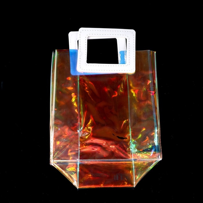 Пакет подарочный из ПВХ, иридисцентный, белый 20 x 18 x 10 см Пакет подарочный из ПВХ, иридисцентный, белый 20 x 18 x 10 см