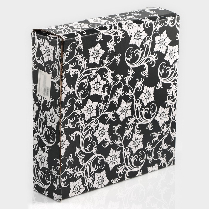 Этажёрка - фруктовница квадратная, 2 яруса, 29&times;29 см, 17&times;17 см, высота 43 см, стекло