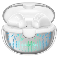 Наушники беспроводные Borofone BW15, вкладыши, TWS, микрофон, BT5.3, 30/250 мАч, белые Наушники беспроводные Borofone BW15, вкладыши, TWS, микрофон, BT5.3, 30/250 мАч, белые