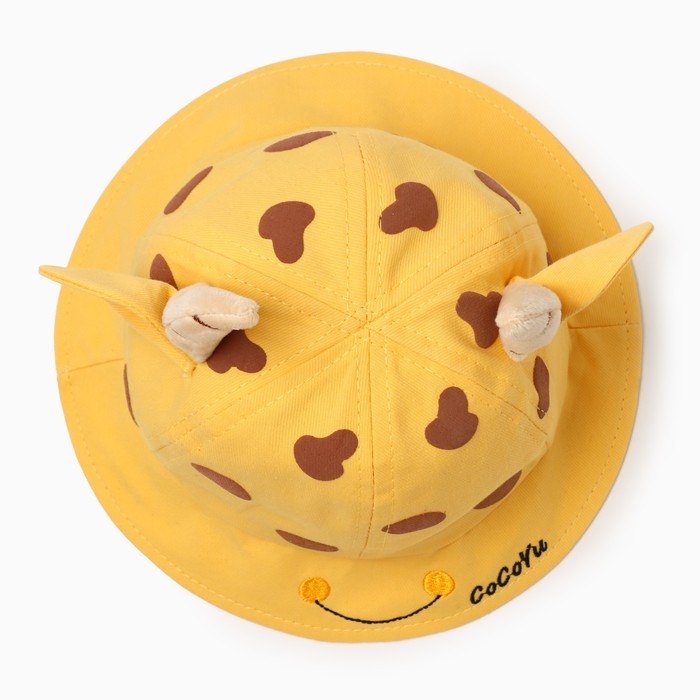 Панама для девочки Панама для девочки "Коровка" MINAKU цвет жёлтый, р-р 50
