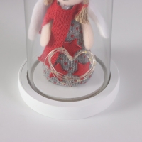 Ночник &laquo;Ангел&raquo;  LED 3хААА красный 11х11х22,5см