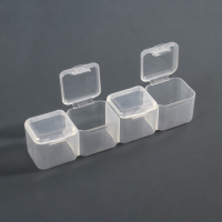 Органайзер для декора, 14 блоков, 4 ячейки, 21 &times; 17,5 &times; 2,7 см, цвет прозрачный