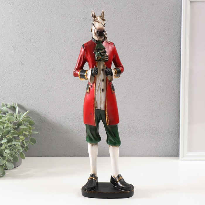 Сувенир полистоун Сувенир полистоун "Английский шарж - Конь в пальто" 41,5х7х12 см