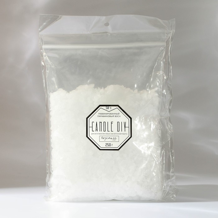 Воск для свечей парафиновый 250 гр., гранулами, темп-а плавления 58 градусов Воск для свечей парафиновый 250 гр., гранулами, темп-а плавления 58 градусов