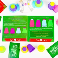 Новогодняя настольная игра на скорость &laquo;Цветные колпачки&raquo;, 30 карт, 32 колпачка