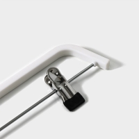 Плечики - вешалка для брюк и юбок Доляна, 37×16 см, широкие плечики, с зажимами, цвет белый Плечики - вешалка для брюк и юбок Доляна, 37×16 см, широкие плечики, с зажимами, цвет белый