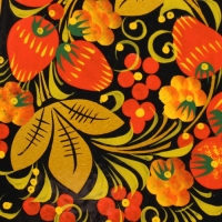 Доска разделочная &laquo;Лимонница&raquo;, хохлома