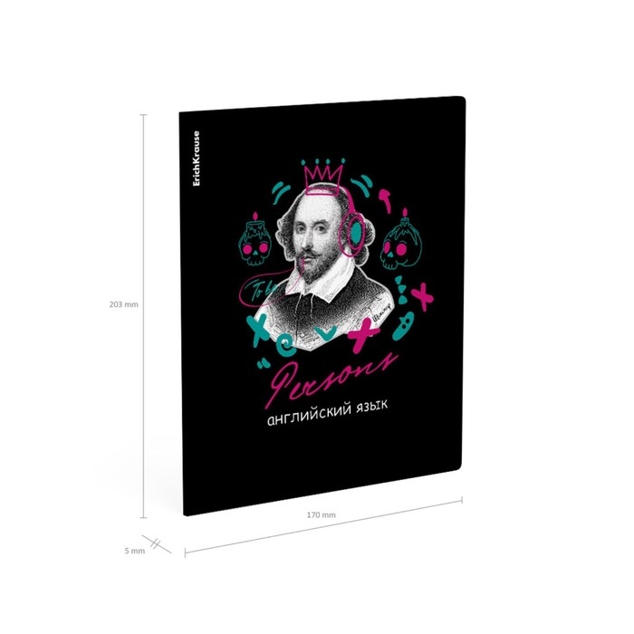 Тетрадь предметная АНГЛИЙСКИЙ ЯЗЫК, 48 листов в клетку, ErichKrause Persons, пластиковая обложка, шелкография, блок офсет 100% белизна, инфо-блок Тетрадь предметная АНГЛИЙСКИЙ ЯЗЫК, 48 листов в клетку, ErichKrause Persons, пластиковая обложка, шелкография, блок офсет 100% белизна, инфо-блок