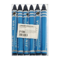 Мелки разметочные ЛОМ, восковые,110 мм, в упаковке 6 шт., синие Мелки разметочные ЛОМ, восковые,110 мм, в упаковке 6 шт., синие