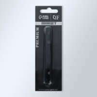 Пинцет &laquo;Premium&raquo; скошенный, узкий, 9 &times; 0,6 см, на блистере, цвет чёрный