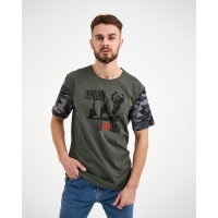 Футболка мужская KAFTAN "Охотник", хаки, р. 50 Футболка мужская KAFTAN "Охотник", хаки, р. 50