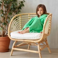 Халат махровый детский, размер 28, цвет зелёный, 320 г/м2, хлопок 100% с AIRO