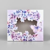 Коробка подарочная &laquo;Цветочное настроение&raquo;, 23.5 х 20.5 х 5.5 см