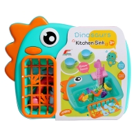 Игровой модуль кухни &laquo;Раковина-Динозаврик&raquo;, с набором продуктов МИКС, вода циркулирует