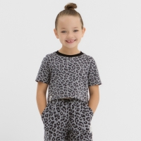 Футболка детская укороченная KAFTAN Trendy grey, р.28 (86-92)