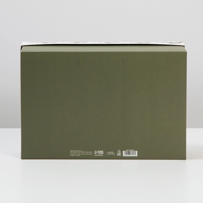 Коробка подарочная новогодняя складная &laquo;Ретро&raquo;, 30 х 20 х 9 см, Новый год